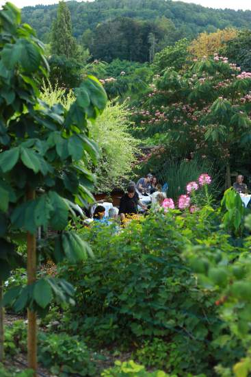 garden party à Riquewihr dans les jardins du Kobelsberg